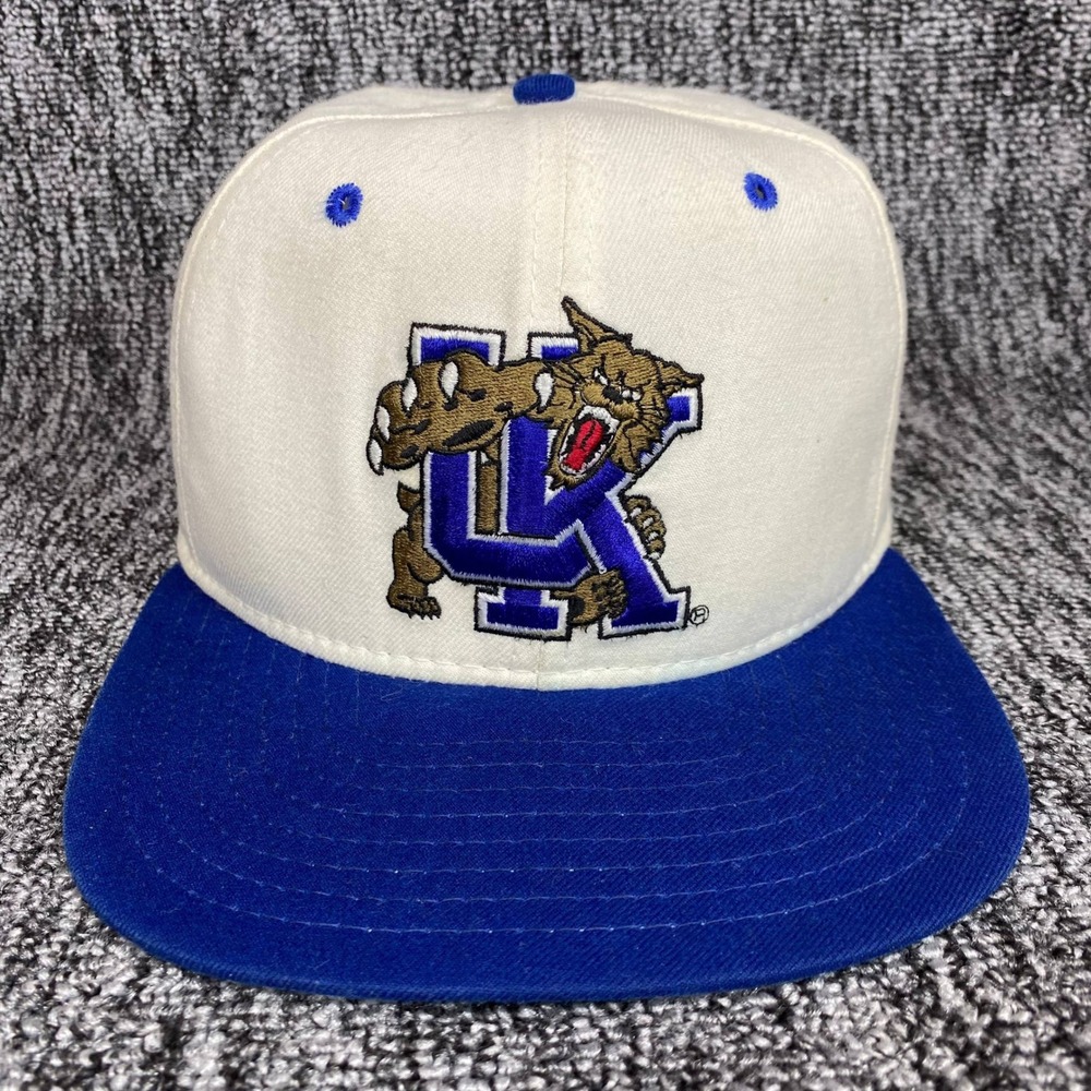 Vintage Kentucky Wildcats Snapback Hat New Era Dupont Visor‎ Pro Model USA Made